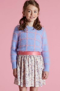 pullover BLOOM blue/pink